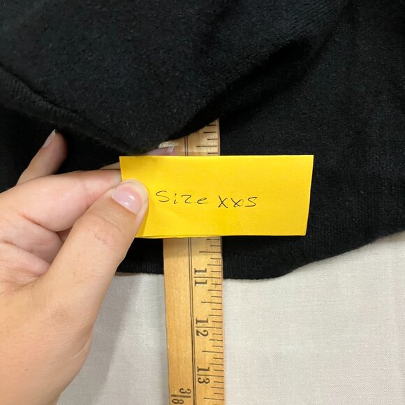 NWT Wild Fable Women's Black Hooded Cropped Sweater Shrug Long Sleeve - Picture 10 of 12